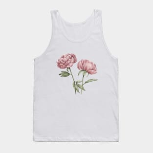 Pink Peonies Tank Top